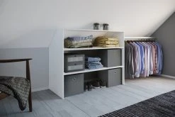 Dachschrägen-Regal DACHO - weiß - 90 cm breit -Wohnzimmer Verkäufe 9004241700 03 1600Wx1600H