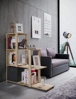 Raumteiler SLANDO - Sonoma Eiche - 105 cm breit -Wohnzimmer Verkäufe 9004243300 03 1600Wx1600H