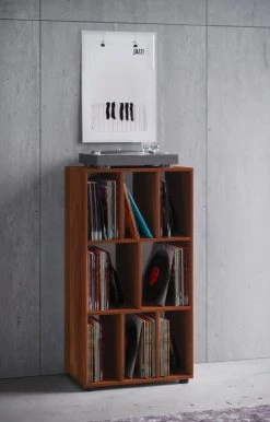 Schallplattenregal Schaltino - Kern-Nussbaum - 60x115 cm -Wohnzimmer Verkäufe 9004243700 03 1600Wx1600H