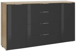 Sideboard - Riviera Eiche-anthrazit - 2-türig