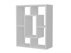 Beistelltisch - weiß - mit Ablagefächer - 51,4 cm breit