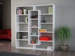 Bücherregal - weiß - 135,7 cm hoch -Wohnzimmer Verkäufe 9004317900 03 1600Wx1600H