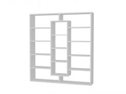 Bücherregal - weiß - 135,7 cm hoch