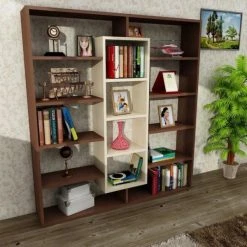 Bücherregal - Wenge - ahornbraun - 135,7 cm hoch -Wohnzimmer Verkäufe 9004318100 03 1600Wx1600H