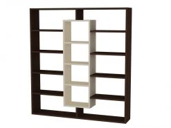 Bücherregal - Wenge - ahornbraun - 135,7 cm hoch