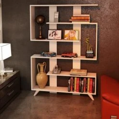 Bücherregal - weiß - 5 Regalfächer - 120 cm breit -Wohnzimmer Verkäufe 9004318600 03 1600Wx1600H