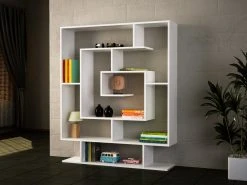 Bücherregal - weiß - 12 Fächer - 124,8 cm breit -Wohnzimmer Verkäufe 9004318700 03 1600Wx1600H