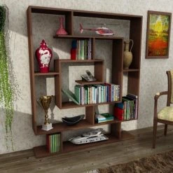 Bücherregale - Wenge - 12 Fächer - 124,8 cm breit -Wohnzimmer Verkäufe 9004318800 03 1600Wx1600H