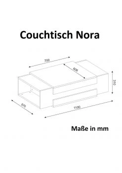 Couchtisch - weiß-Walnuss - mit Ablagefach - 110 cm breit 7 Couchtisch - weiß-Walnuss - mit Ablagefach - 110 cm breit -Wohnzimmer Verkäufe 9004319100 04 1600Wx1600H