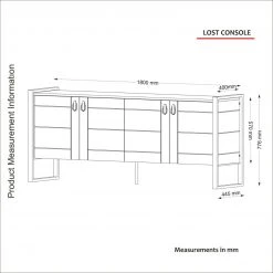 Sideboard - Walnuss - 4 Türen - 185 cm -Wohnzimmer Verkäufe 9004321800 04 1600Wx1600H