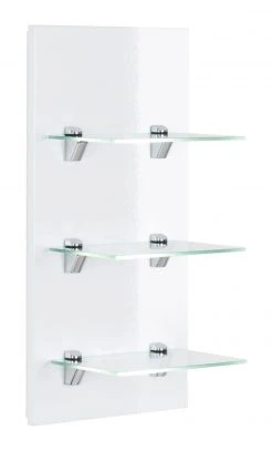 Badregal VIVA - weiß Hochglanz - 35 cm breit