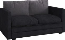 Schlafsofa - schwarz - Microfaser