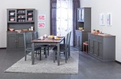 Sideboard LUZERNA - grau-sepia - Kiefer massiv - 131 cm -Wohnzimmer Verkäufe 9004444700 04 1600Wx1600H