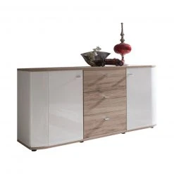 Sideboard RONDO - weiß-San Remo Eiche - 170 cm