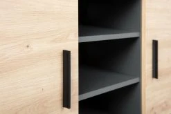 TV-Lowboard CORBETO - anthrazit - Artisan Eiche - 134 cm -Wohnzimmer Verkäufe 9004830200 04 1600Wx1600H