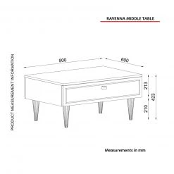 Couchtisch - weiß-schwarz Marmor - 90 cm 7 Couchtisch - weiß-schwarz Marmor - 90 cm -Wohnzimmer Verkäufe 9004831200 04 1600Wx1600H