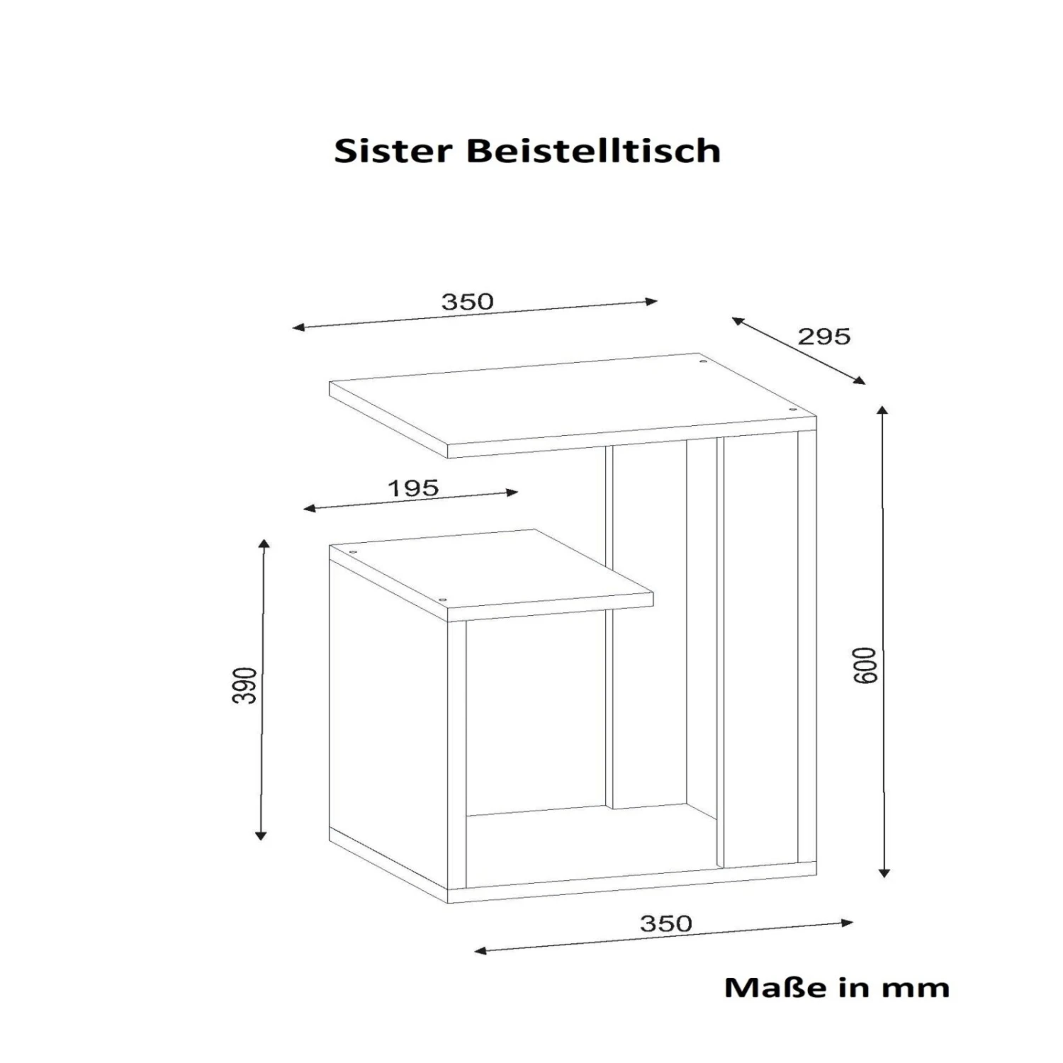 Beistelltisch - grau - Marmor - 35 cm 4 Beistelltisch - grau - Marmor - 35 cm – Bild 4
