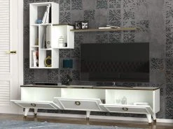 2-teilige Wohnwand - weiß - 180 cm -Wohnzimmer Verkäufe 9004973800 03 1600Wx1600H