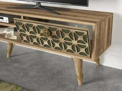 TV-Lowboard - Walnuss-dunkelgrün - 180 cm 6 TV-Lowboard - Walnuss-dunkelgrün - 180 cm -Wohnzimmer Verkäufe 9004974800 03 1600Wx1600H