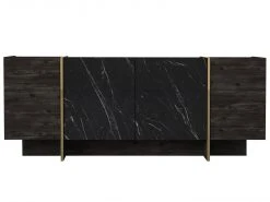 Sideboard - Marmor-Optik - braun - 180 cm