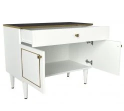Kommode - weiß-gold - mit Verzierungen - 90 cm breite -Wohnzimmer Verkäufe 9004975400 03 1600Wx1600H