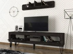 2-teilige Wohnwand - braun-dunkelgrau - 180 cm -Wohnzimmer Verkäufe 9004975700 03 1600Wx1600H