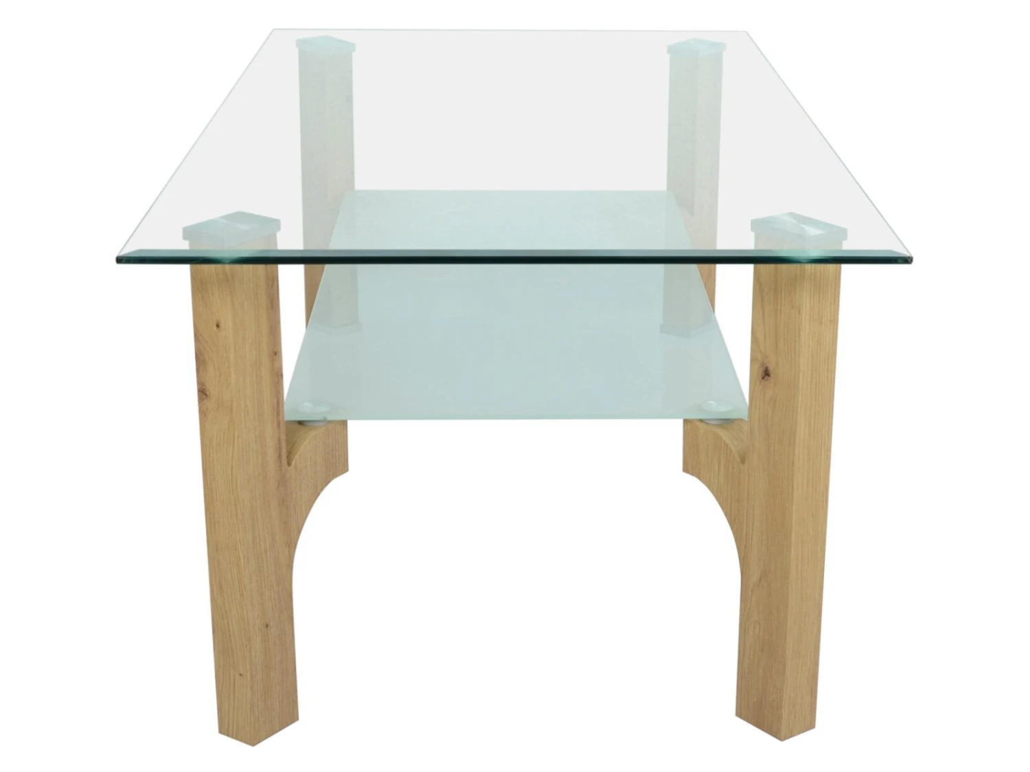 Couchtisch FORESTO - Artisan Eiche - mit Glasplatte 2 Couchtisch FORESTO - Artisan Eiche - mit Glasplatte – Bild 2