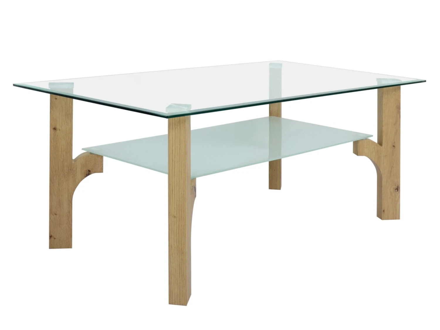 Couchtisch FORESTO - Artisan Eiche - mit Glasplatte 1 Couchtisch FORESTO - Artisan Eiche - mit Glasplatte