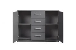 Kommode ELENZIO - graphitgrau - 4 Schubkästen - 119,2 cm -Wohnzimmer Verkäufe 9005162800 04 1600Wx1600H