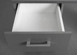 Schreibtisch ELENZIO - graphitgrau - mit Schublade und Tür -Wohnzimmer Verkäufe 9005163300 04 1600Wx1600H