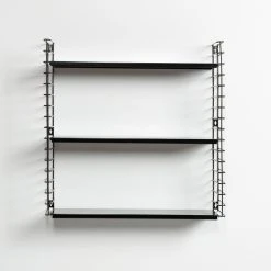 Wandregal - schwarz - Metall - 70 cm breit -Wohnzimmer Verkäufe 9005170000 03 1600Wx1600H