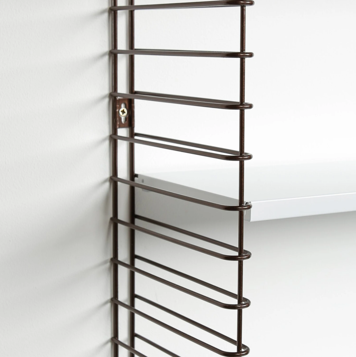 Bücherregal - weiß-bronze - 3 Ablagen - 70 cm 2 Bücherregal - weiß-bronze - 3 Ablagen - 70 cm – Bild 2