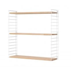 Bücherregal - Buche-weiß - 3 Etagen - 70 cm