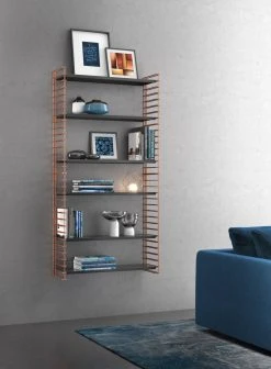 Wandregal - Polytherm - kupfer-schwarz - 3 Ablagen -Wohnzimmer Verkäufe 9005170700 03 1600Wx1600H