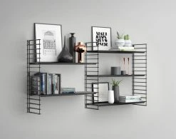 3-teiliges Wandregal - schwarz - Erweiterungs-Set 5 3-teiliges Wandregal - schwarz - Erweiterungs-Set -Wohnzimmer Verkäufe 9005170900 03 1600Wx1600H