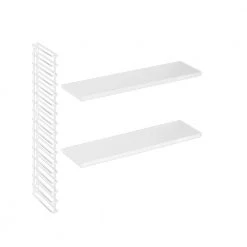 3-teiliges Wandregal - weiß - Erweiterungs-Set
