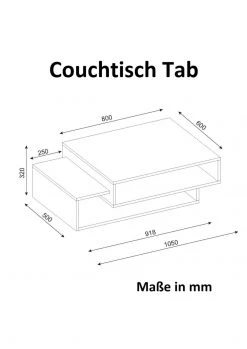 Couchtisch - weiß - mit Ablage 5 Couchtisch - weiß - mit Ablage -Wohnzimmer Verkäufe 9005257200 03 1600Wx1600H