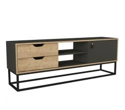 TV-Lowboard - natur-anthrazit - 150 cm