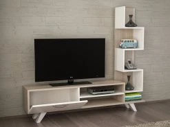 Wohnwand - weiß - Cordoba - mit Regalelement - 149,5 cm -Wohnzimmer Verkäufe 9005258700 03 1600Wx1600H