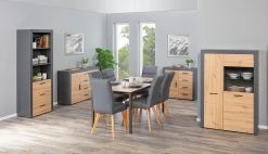 Highboard CORBETO - anthrazit - Artisan Eiche - 69 cm -Wohnzimmer Verkäufe 9005267000 04 1600Wx1600H