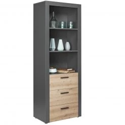 Highboard CORBETO - anthrazit - Artisan Eiche - 69 cm