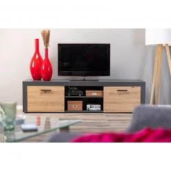 Lowboard CORBETO - anthrazit - Artisan Eiche - 180 cm -Wohnzimmer Verkäufe 9005267100 06 1600Wx1600H