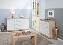 Kommode LUBLIN - weiß - Sonoma Eiche - 95 cm -Wohnzimmer Verkäufe 9005267200 04 1600Wx1600H