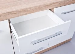 Kommode LUBLIN - weiß - Sonoma Eiche - 155 cm -Wohnzimmer Verkäufe 9005267300 03 1600Wx1600H