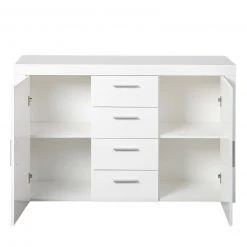 Kommode CORBET - weiß Hochglanz - 134 cm breit -Wohnzimmer Verkäufe 9005267600 03 1600Wx1600H