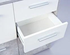 Kommode NICOLUS - weiß - Betonoptik - 77 cm breit -Wohnzimmer Verkäufe 9005267700 03 1600Wx1600H