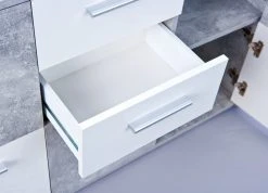 Kommode FLAVIUS - weiß - Betonoptik - 115 cm breit 7 Kommode FLAVIUS - weiß - Betonoptik - 115 cm breit -Wohnzimmer Verkäufe 9005267800 04 1600Wx1600H