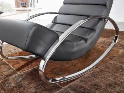 Schaukelsessel - schwarz - Kunstleder - Wippfunktion -Wohnzimmer Verkäufe 9005300000 04 1600Wx1600H