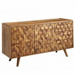 Sideboard - Sheesham massiv - 3 Schubkästen - 138 cm breit