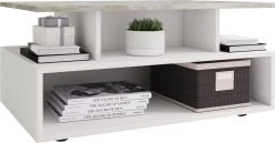 Couchtisch ESILA - weiß-Beton - 5 Fächer - 80 cm -Wohnzimmer Verkäufe 9005453300 04 1600Wx1600H